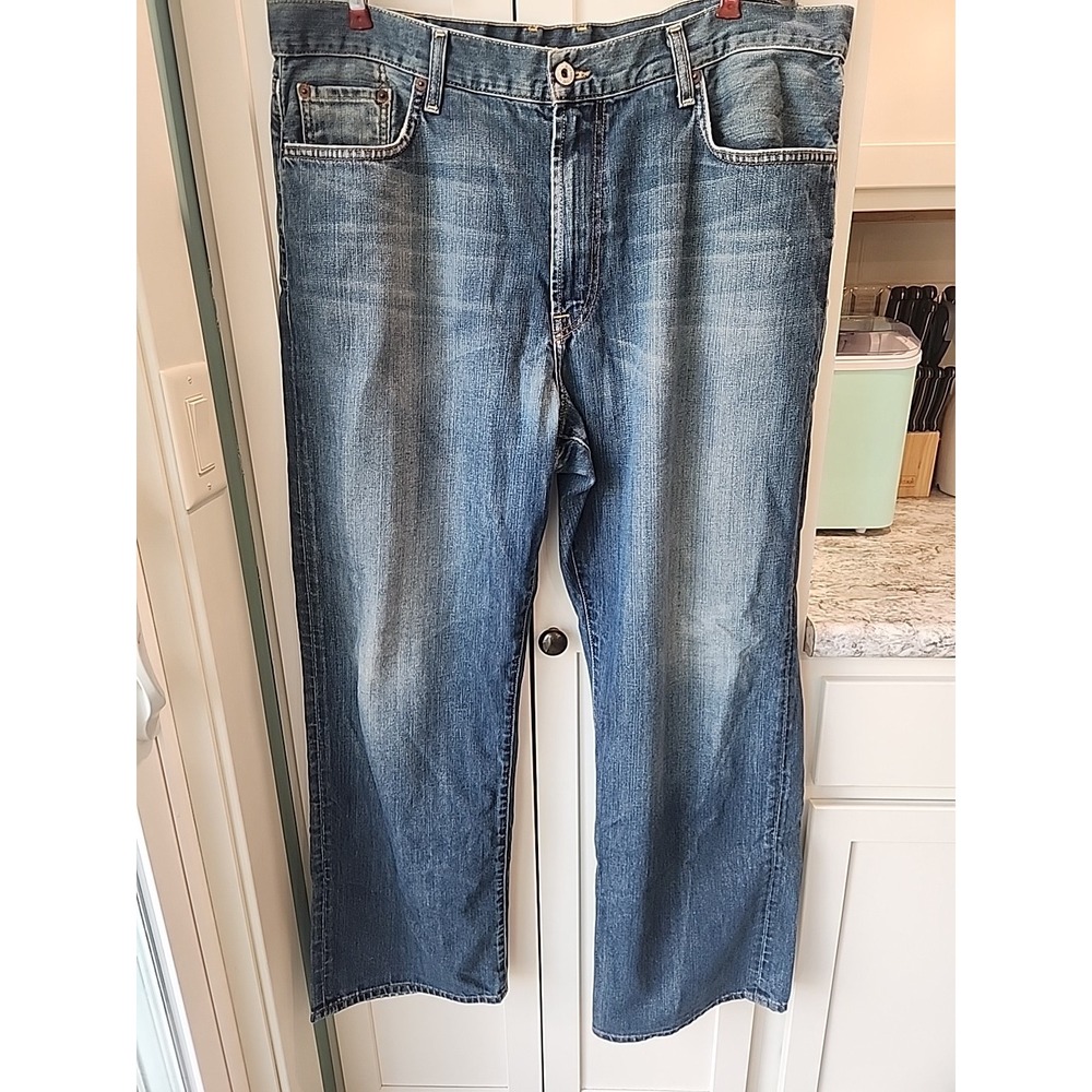 Lucky Brand Men's Size 38 Relaxed Bootleg Made in the USA Denim‎ Jeans